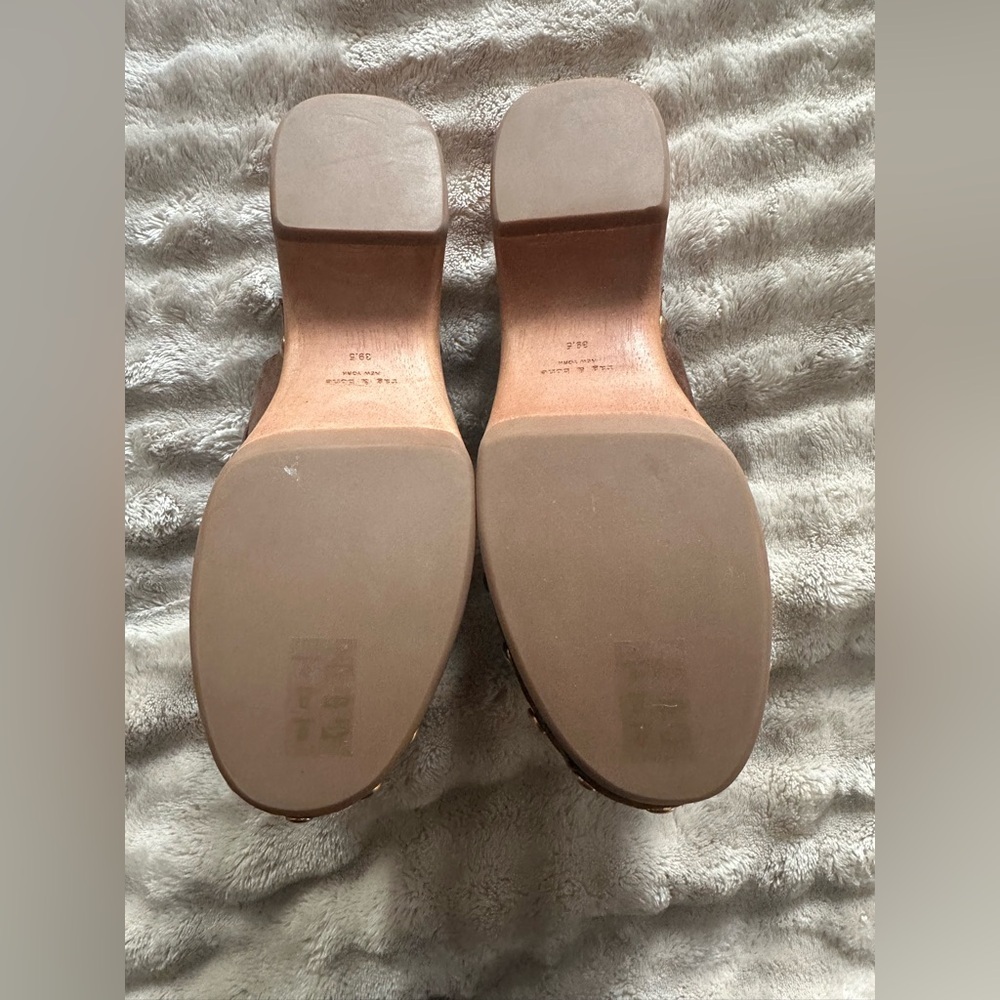 Rag & Bone Maisie Suede Clogs – Dark Mocha – Size 9.5 – NIB - Picture 10 of 12
